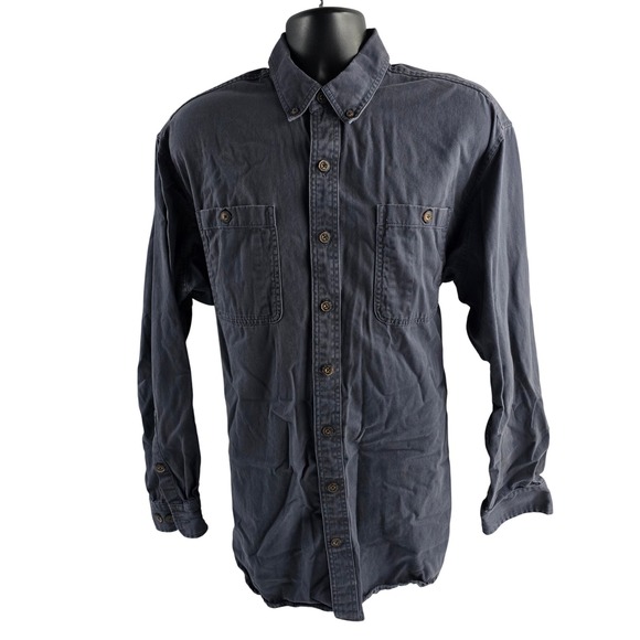Duluth Trading Co. Other - Duluth Trading Co. Mens‎ L Tall Button Down Shirt Long Sleeve Blue Cotton